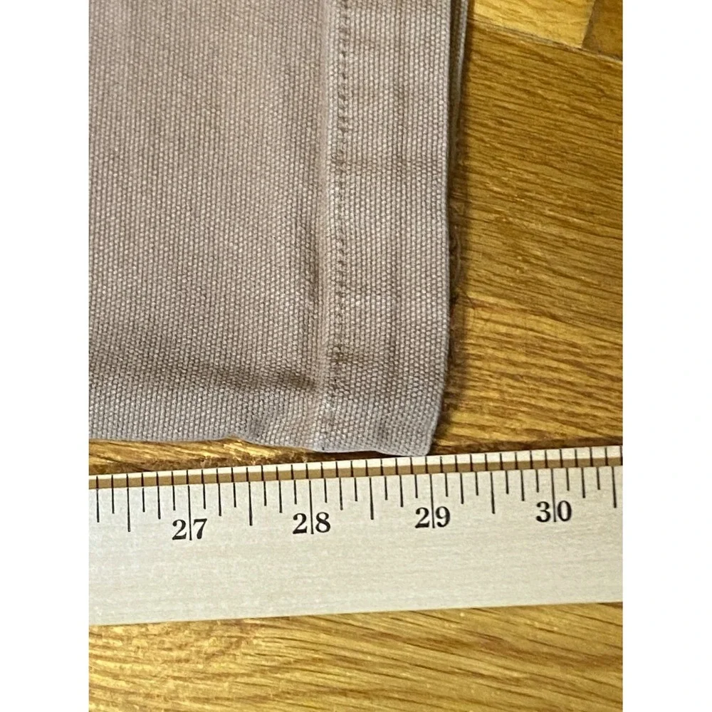 American Giant Pants Roughneck Mens 30x29 Beige Canvas Straight Leg Stretch